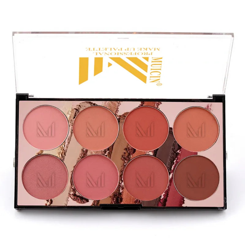 8 COLORS PROFESSIONAL BLUSHER PALETTE - BLENDABLE PERFECTION