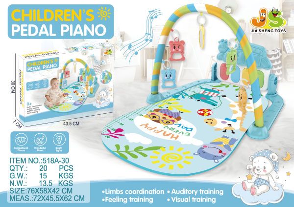 Baby's 5-in-1 Multipurpose Musical Kick and Play Piano Gym Mat