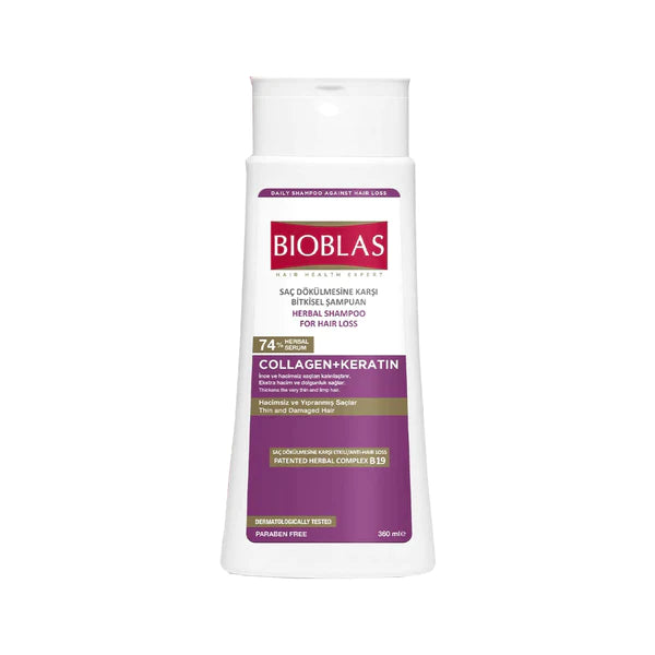 BIOBLAS Anti Hair Loss Volume Shampoo Collagen+Keratin 360ML