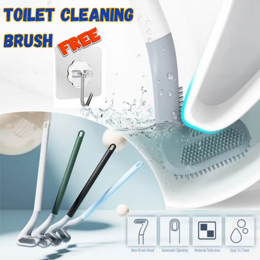 Long Handled Silicone Toilet Brush
