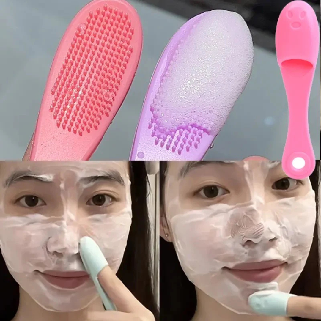 Silicone Face Cleaner Blackhead Remover Brush