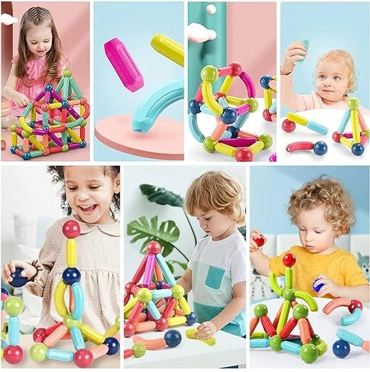 25Pcs Colorful Magnetic Puzzle Toy Game