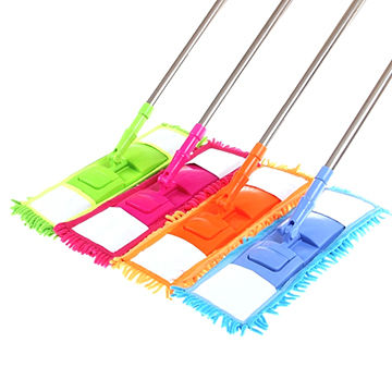 Fluorescent Mop Floor Cleaning with Microfiber Mop