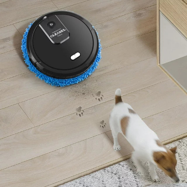 Wuzstar Robotic Vacuum Cleaner: Sweeping Robot Machine for Wet and Dry Smart Mopping, Automatic Sweeping Robot for Home Smart Cleaning with USB Charging