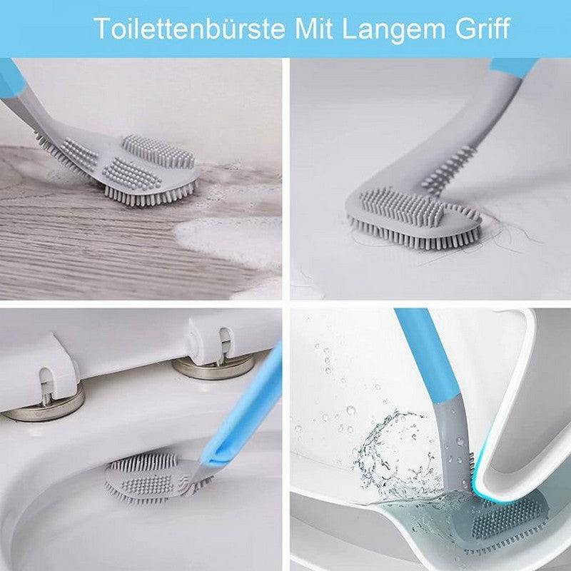 Long Handled Silicone Toilet Brush