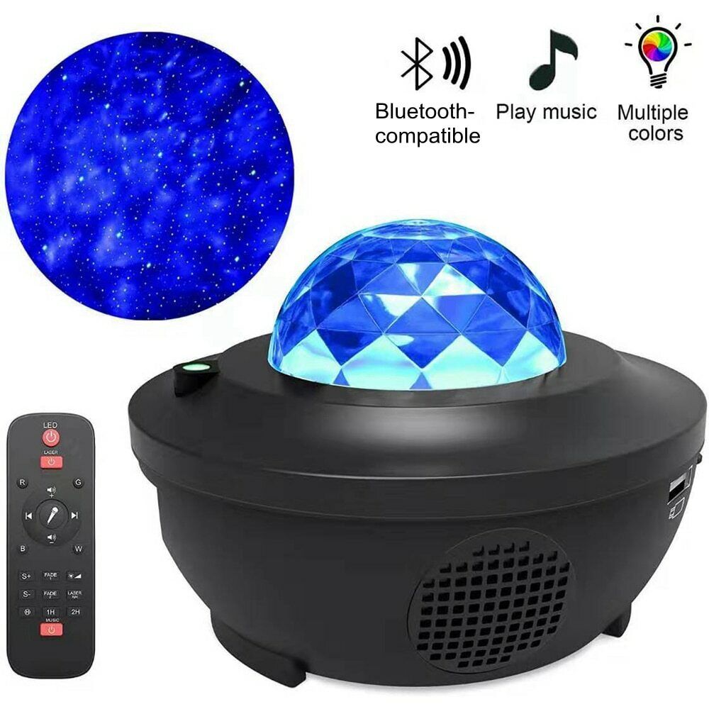 Bluetooth-compatible Music Playback for Starry Sky Ocean Light Remote Control Projection Lamp