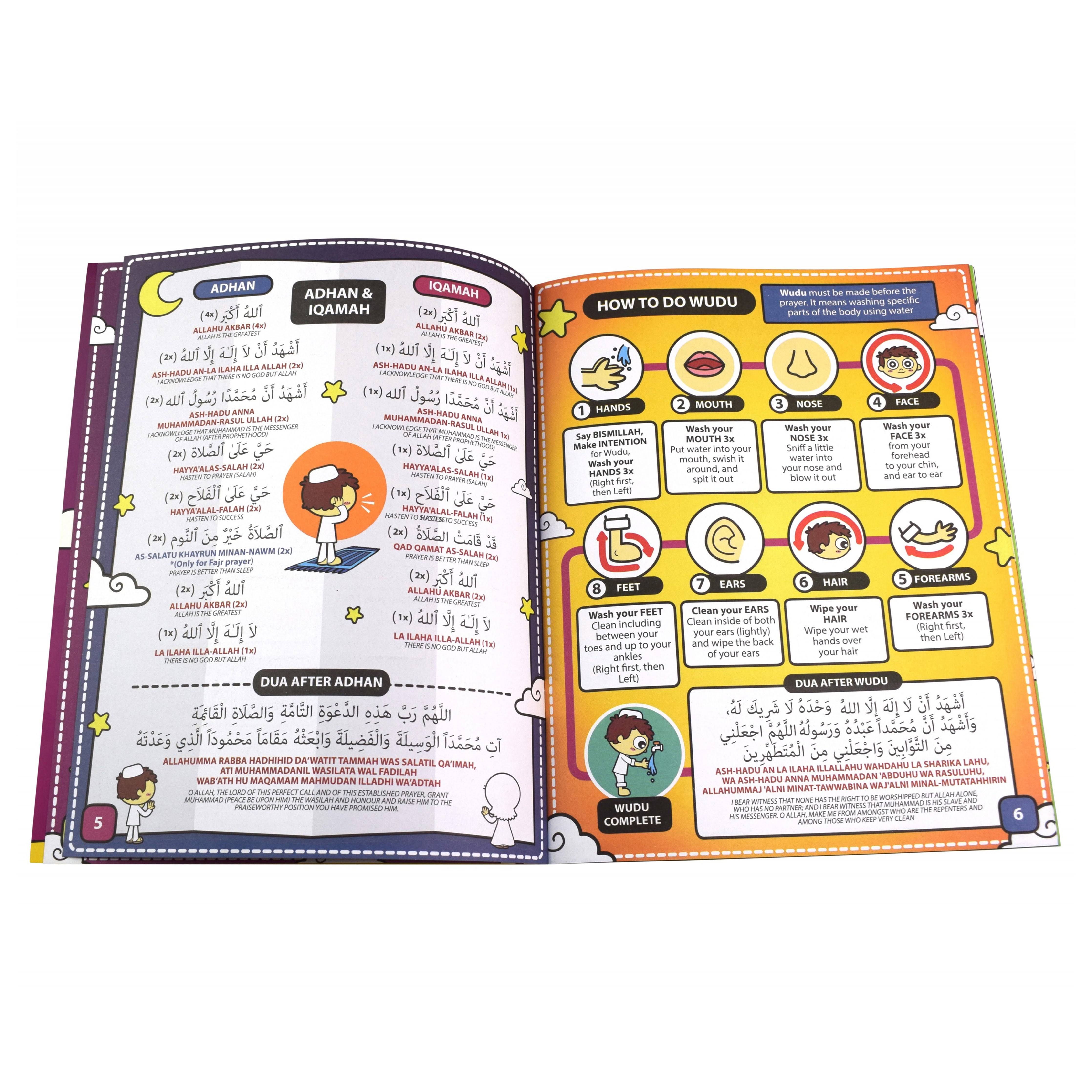 Interactive Educational Namaz Prayers Kids' Learning Mat - Prayer Mat for Learning