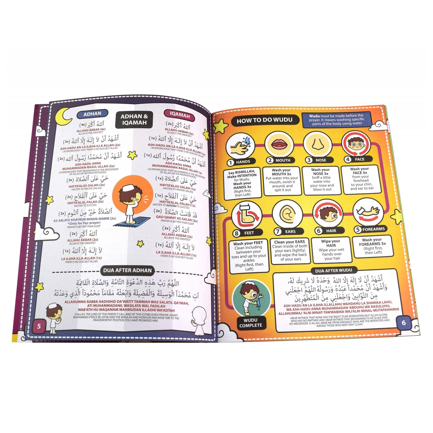 Interactive Educational Namaz Prayers Kids' Learning Mat - Prayer Mat for Learning