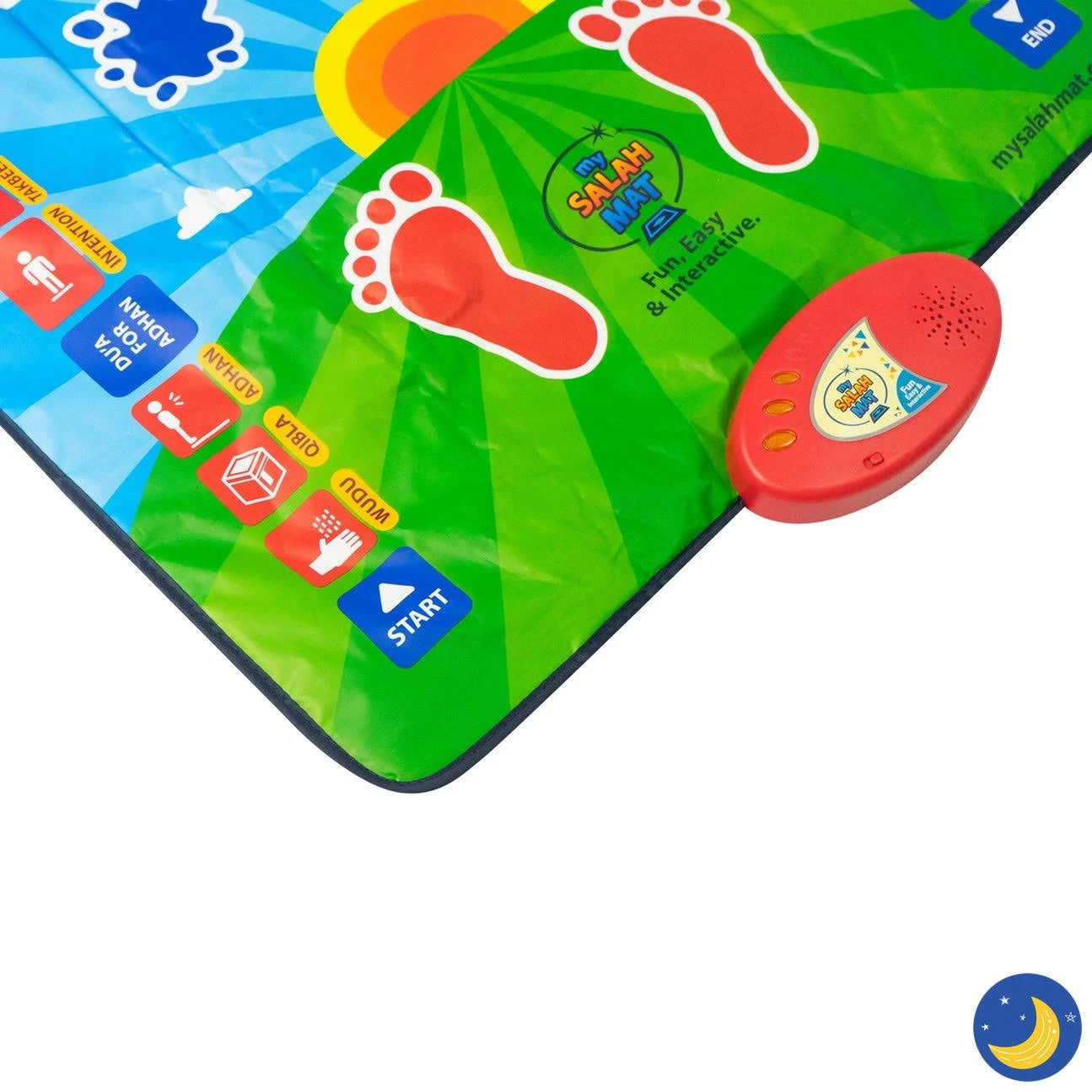 Interactive Educational Namaz Prayers Kids' Learning Mat - Prayer Mat for Learning